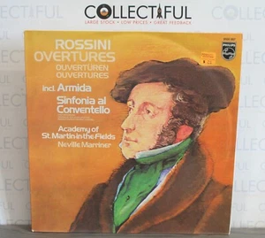 ROSSINI - OVERTURES - NEVILLE MARRINER - PHILIPS HOLLAND 1981 - LP🔥 - Picture 1 of 2