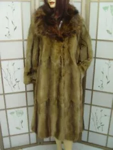 ~$ NEUWERTIGER BASSARISK WASCHBÄR WASCHBÄR PELZ MANTEL JACKE DAMEN GRÖSSE 4 Petite - Bild 1 von 1