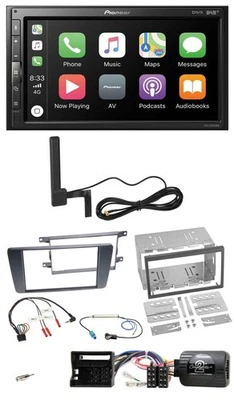 Pioneer USB 2DIN Bluetooth DAB Lenkrad Autoradio für Skoda Octavia 04-13 Scout - Bild 1 von 4