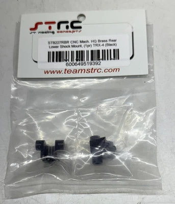 STRC Black Brass Rear Lower Shock Mounts TRX-4 ST8227RBR - Image 1 of 3