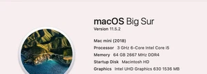 Apple Mac mini 2018 64GB 512GB 6-Core I5 3,0GHz - Bild 1 von 3