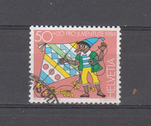 SWITZERLAND : 1984 - USED - SCOTT # B510   SEMI-POSTAL  /  PINOCCHIO - Picture 1 of 1