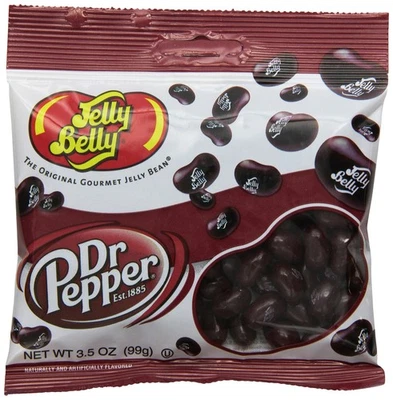 Dr Pepper Jelly Beans 3.5 Ounce Pack of 12 Gourmet Candy Gluten Free Vegetarian - Image 1 of 4