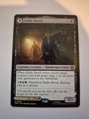 1x MTG Magic the Gathering Eddie Brock (55/314) Marvel's Spider-Man NM x1 - Image 1 of 2