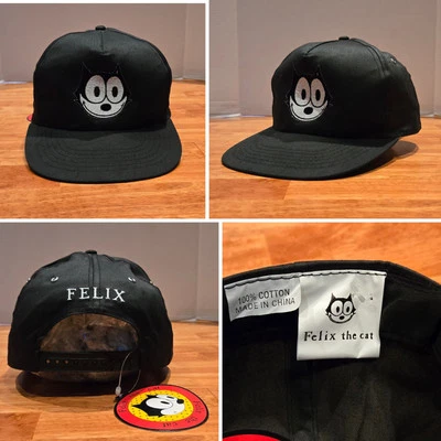 Новый! Винтажная бейсболка Felix The Cat кепка для взрослых OSFM регулируемая черная - Изображение 1 из 4