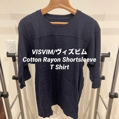 VISVIM Cotton Rayon Half Sleeve Tee T Shirt Navy Size 3 - Image 1 of 4