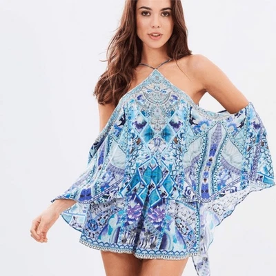 Mameluco de seda bidireccional Camilla The Blue Market talla pequeña Foto 1 de 4