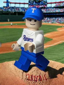 3D Printed Texas Rangers Baseball Player Large Scale 8.5"- 9.5" Minifigure - Picture 1 of 8