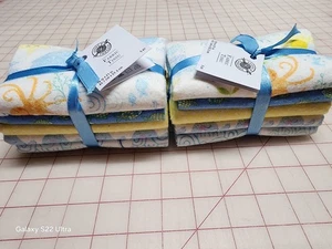 10 Flannel Fat Quarters Ocean Theme - Picture 1 of 2