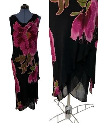 Maxi Vestido Romántico De Colección Azul Eva Floral Con Cuentas Hadas Capricho Grunge Y2K 12 Foto 1 de 4