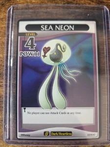 Tomy Kingdom Hearts TCG Base Set Sea Neon Level 4 52/91C Heartless - Picture 1 of 2