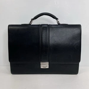 Montblanc Meisterstück Herren Schwarz Leder Business Aktentasche Dokument Reisetasche - Bild 1 von 22