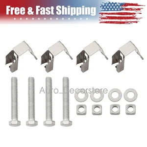 4 Pack Exhaust Manifold Bolts U Nuts Kit 03442 for Dodge Ram 1500 New - Picture 1 of 14