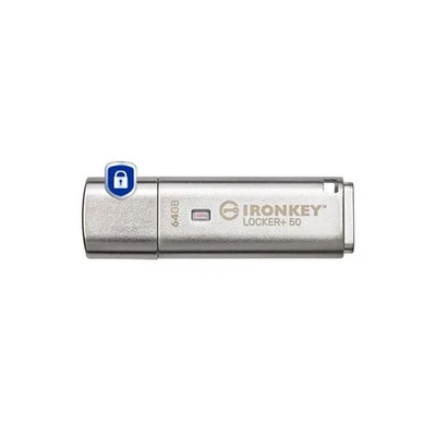 KINGSTON IRONKEY LOCKER+ 50 CHIAVETTA USB 3.2 64GB 145 MB/S VELOCITA DI LETTURA  - Immagine 1 di 4