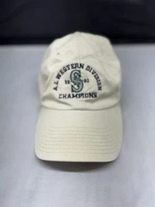 Vintage Seattle Mariners 2001 AL West Division Champions Dad Mütze hellbraun verstellbar  - Bild 1 von 4