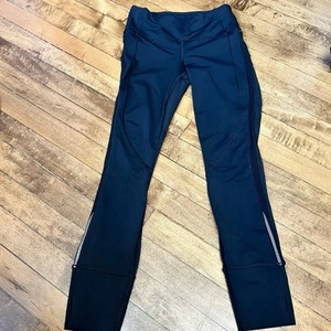 Leggings donna Lululemon taglia 4 nero pantaloni sportivi a rete alta A6 - Foto 1 di 4