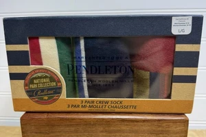 Pendleton National Park Collection Stripe Crew Socks 3 NIB - Picture 1 of 5