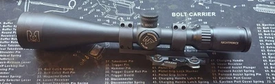 Nightforce SHV 4-14x50 rare MOA 1000 reticle w/lens covers & LaRue mount - Image 1 of 4
