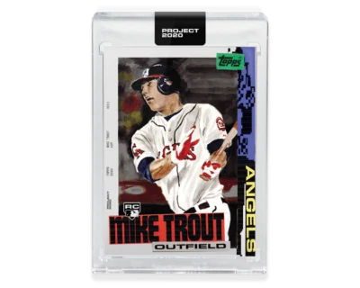 Topps Project 2020 #85 2011 Mike Trout Angels by Jacob Rochester In Hand w//Box - Image 1 of 2