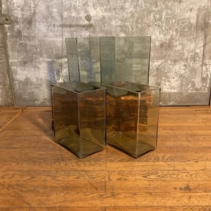 1 v. 4 Vintage Batterieglas | Vase | Industriedesign | Maße 27,5 x 21 x 13,5 cm - Picture 1 of 10