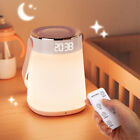 ALACRIS Rechargeable Night Light Bedside Table Lamp w/Temperature Display Timer