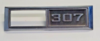 Chevrolet Chevelle 1969 El Camino V8 "307" emblema guardabarros izquierdo OEM Foto 1 de 3