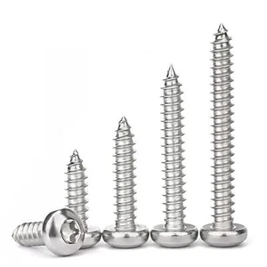 100Pcs Torx/Star Drive Pan Head Self Tapping Wood Screws 18-8 304 Stainless S... - Picture 1 of 3