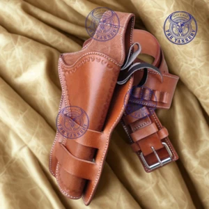 This is an exact replica of Doc Holiday's holster pattern in light brown with ca - Picture 1 of 22