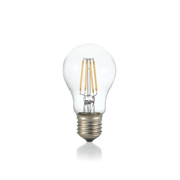 Lampadina E27 led 8 w goccia vetro trasparente luce calda - Immagine 1 di 1