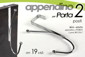 GANCIO DA PORTA Attaccapanni APPENDIABITI APPENDINO 3 POSTI MODERNO 19*4,5 - Foto 1 di 5