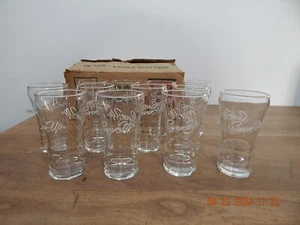 1950’s Vintage Seven-Up Soda Fountain Glass 7 UP White Lettering Script Cursive - Picture 1 of 6
