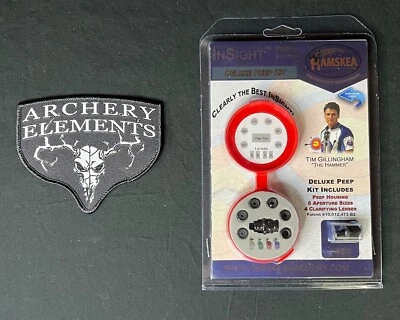 Hamskea Insight Peep Kit Deluxe 6 Aperture 4 Clarifier Peep New - Image 1 of 2