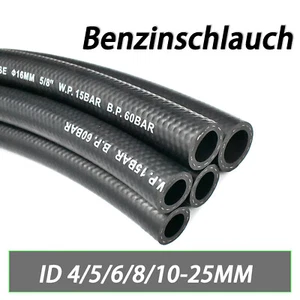 4-25mm Gummi Benzinschlauch Ölschlauch Kraftstoffschlauch Leitung Dieselschlauch - Picture 1 of 3
