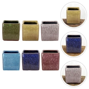 Vaso floreale moderno fioriera decorativa fioriera minimalista piccola fioriera quadrata - Foto 1 di 12
