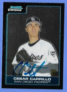 2006 Bowman Chrome Cesar Carrillo Rookie Autograph - Bild 1 von 2