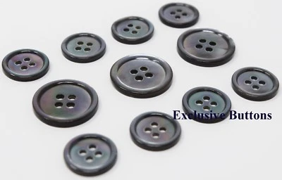 Smoke Mother of Pearl (MOP) Buttons Set for Suit Jacket Sport Coat or Blazer - Image 1 of 2