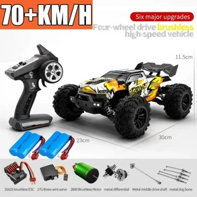 Rc Cars Off Road Brushless 2.4GRemote Control Car 4WD High Speed Truck Drift Toy - Image 1 of 4