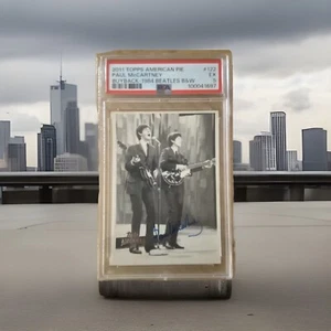 2011 Topps American Pie Buyback 1964 Beatles Paul McCartney & John Lennon PSA 5 - Picture 1 of 2