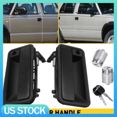 EXTERIOR DOOR HANDLE W/LOCK CYLINDER FOR 88-00 CHEVY GMC C1500 C2500 K1500 K2500 - Изображение 1 из 4