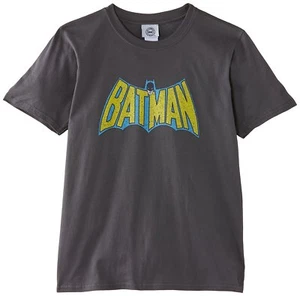 DC Comics Boys Batman Retro Logo Grey T Shirt Age 9-11 Years New With Tags - Picture 1 of 1