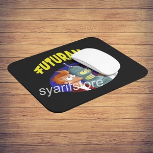 Futurama Cartoon Logo Black Mousepad Mouse Pad Gaming - Picture 1 of 2