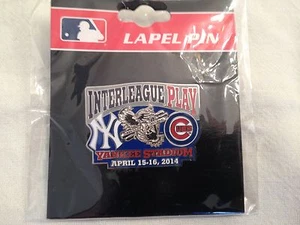 Interleague Play Pin NY Yankees vs Chicago Cubs Yankee Stadium 15.-16. April 2014 - Bild 1 von 2