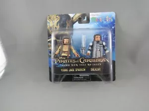 2017 MINIMATES--PIRATES OF THE CARIBBEAN--JACK SPARROW & SALAZAR FIGURES (NEW) - Picture 1 of 3