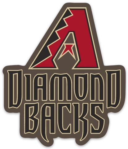 Arizona Diamond Backs Classic A Logo Name typel MLB Baseball Die-Cut MAGNET Cover
