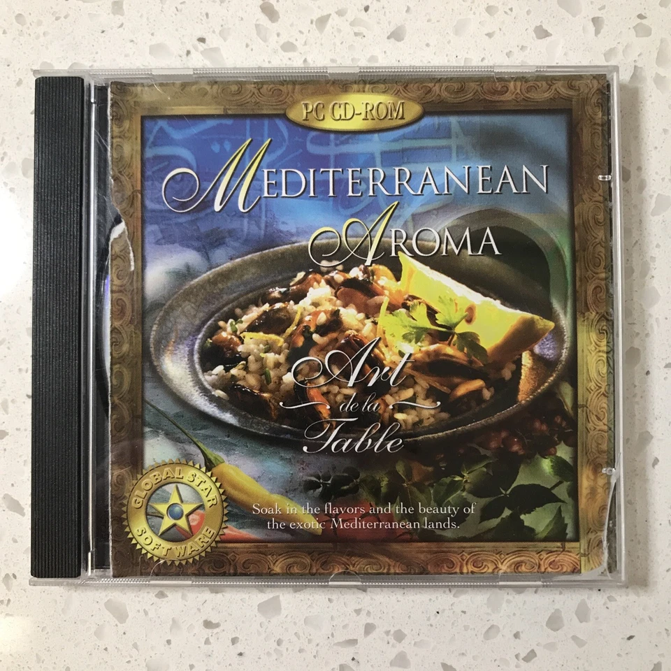 Mediterranean Aroma, Art De La Table Virtual Cookbook PC CD ROM 1998 - Image 1 of 4