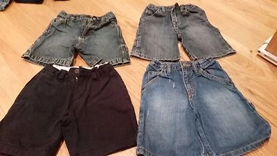 Lot of 4 Boys Children's Place size 4 / 5 Denim, Cotton shorts, summer, dress - Image 1 of 3