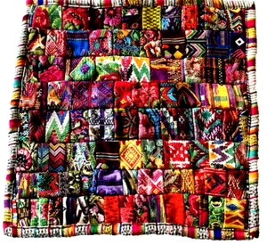 Copricuscino Patchwork Tessuto Colorato 18x18” Tessuto Pesante Globale Maximalista - Foto 1 di 18