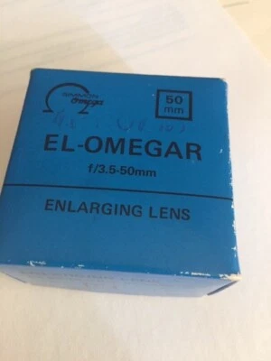 LENTE DE AMPLIACIÓN EL-OMEGAR-f/3,5, 50 mm-con CAJA ORIGINAL-#L455-110-MUY BUEN ESTADO Foto 1 de 4