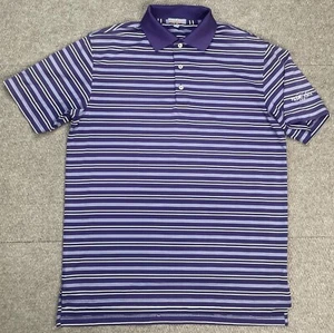Peter Millar Summer Comfort Striped Palma Ceia 1916 Embroidered Polo Size M - Picture 1 of 13