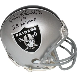 Jim Plunkett Autographed Oakland Raiders VSR4 Mini Helmet SB MVP Beckett 40059 - Picture 1 of 3
